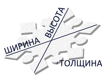 размеры снежинок